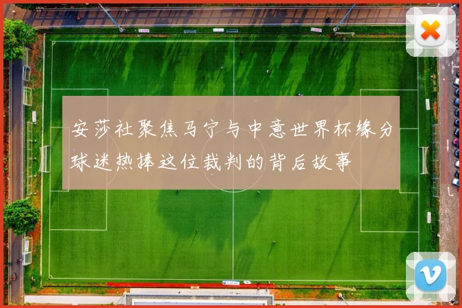 安莎社聚焦马宁与中意世界杯缘分球迷热捧这位裁判的背后故事