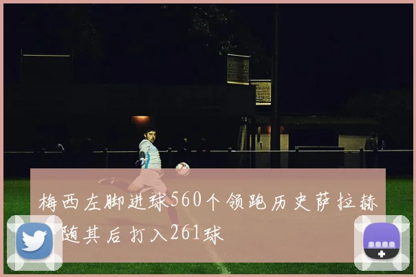 梅西左脚进球560个领跑历史萨拉赫紧随其后打入261球